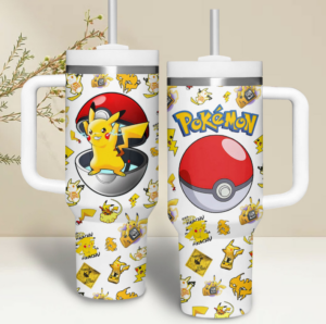 Pikachu Pokemon Anime Graphic Tumbler for Anime Fans