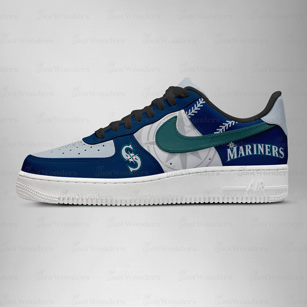 Seattle Mariners Major League Baseball Version 2026 Graphic Air Force 1 Shoes Sneakers for Baseball Fans 1 Seattle Mariners Major League Baseball Version 2026 Graphic Air Force 1 Shoes Sneakers for Baseball Fans