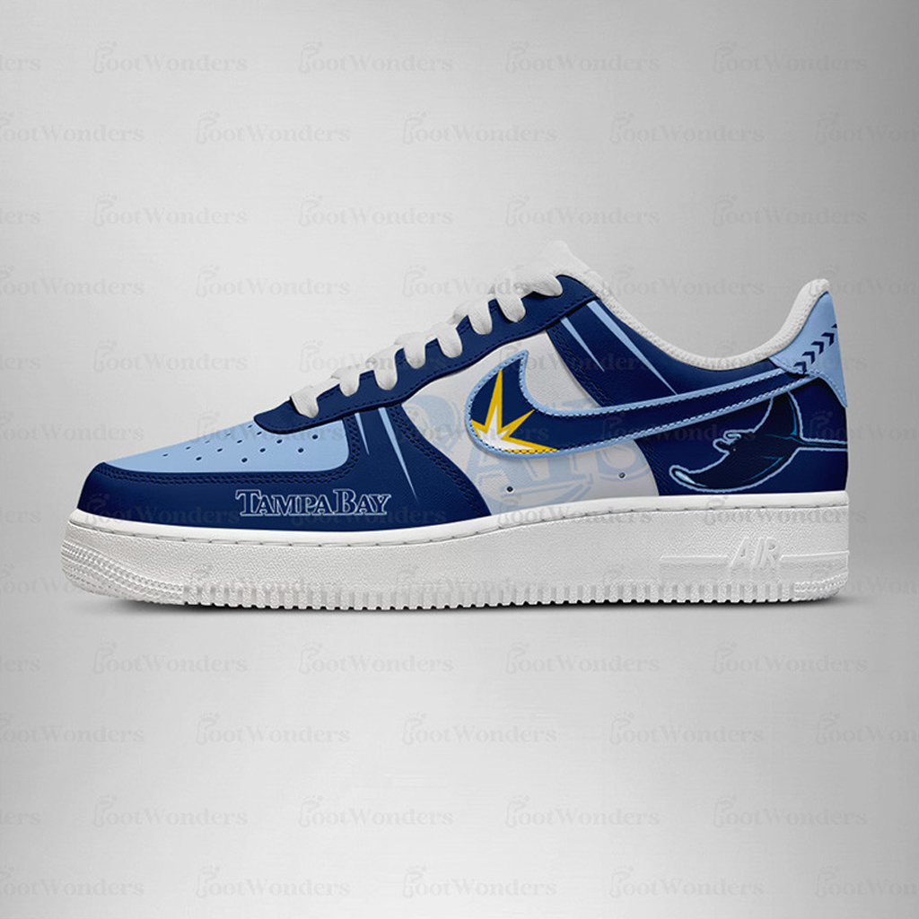Tampa Bay Rays Major League Baseball Version 2026 Graphic Air Force 1 Shoes Sneakers for Baseball Fans 2 Tampa Bay Rays Major League Baseball Version 2026 Graphic Air Force 1 Shoes Sneakers for Baseball Fans