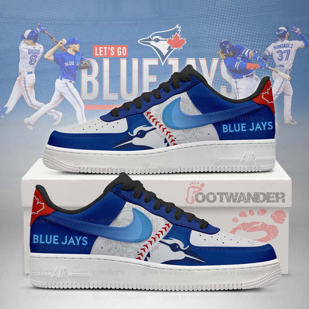 Toronto Blue Jays Major League Baseball Version 2026 Graphic Air Force 1 Shoes Sneakers for Baseball Fans 3 Toronto Blue Major League Baseball Version 2026 Graphic Air Force 1 Shoes Sneakers for Baseball Fans