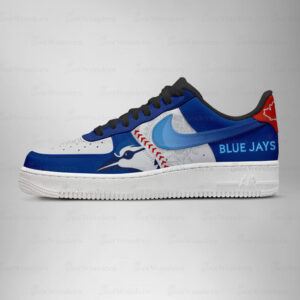 Toronto Blue Major League Baseball Version 2026 Graphic Air Force 1 Shoes Sneakers for Baseball Fans