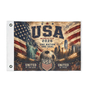 USA Global Soccer Event 2026 Graphic Flag for Soccer Fans