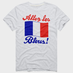 Unisex Allez Les Bleus France Graphic Shirt for Soccer Fans