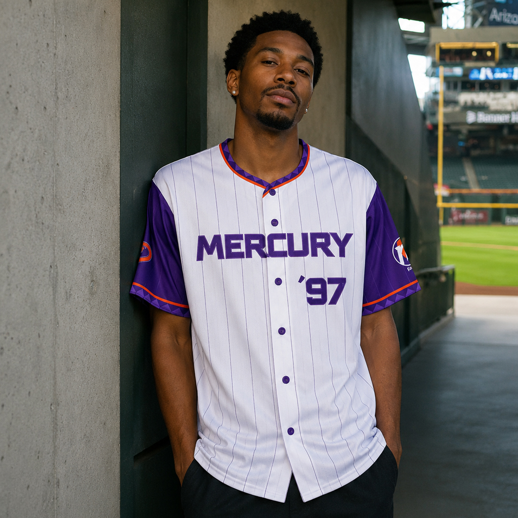Unisex Arizona Diamondbacks x Phoenix Mercury 2026 Baseball Jersey for Baseball and Basketball Fans - Image 4