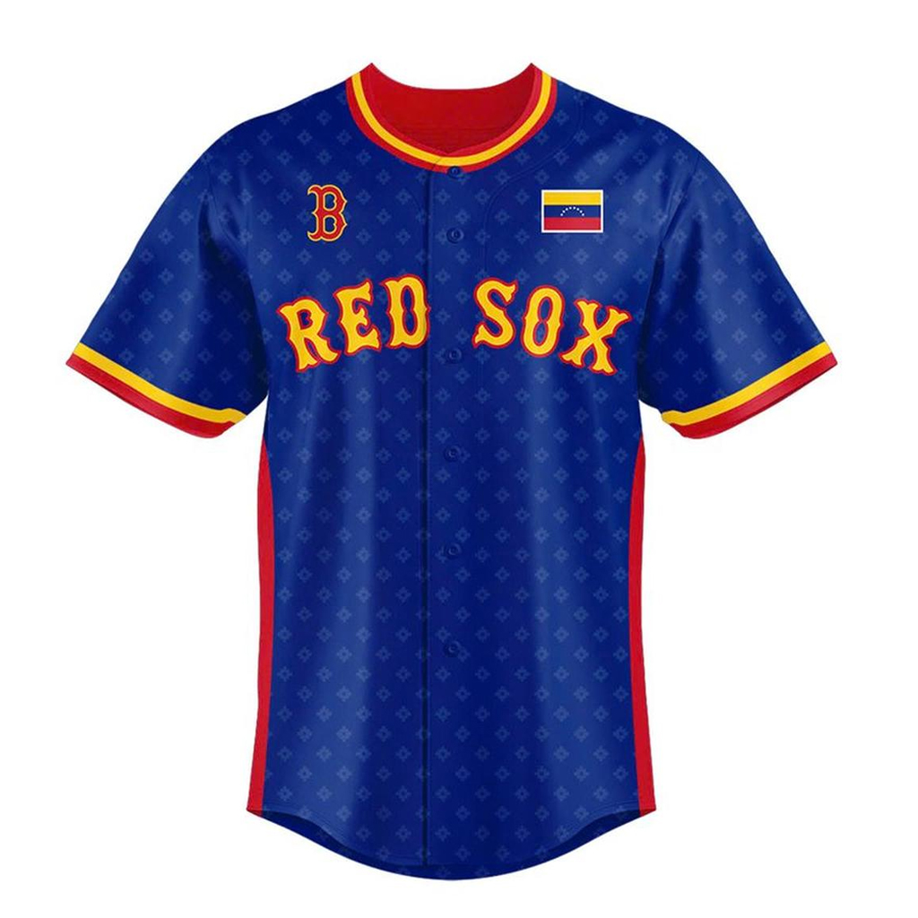 Unisex Boston Red Sox x Venezuelan Heritage 2026 Baseball Jersey for Baseball Fans and Venezuelan Heritage Supporters - Image 2