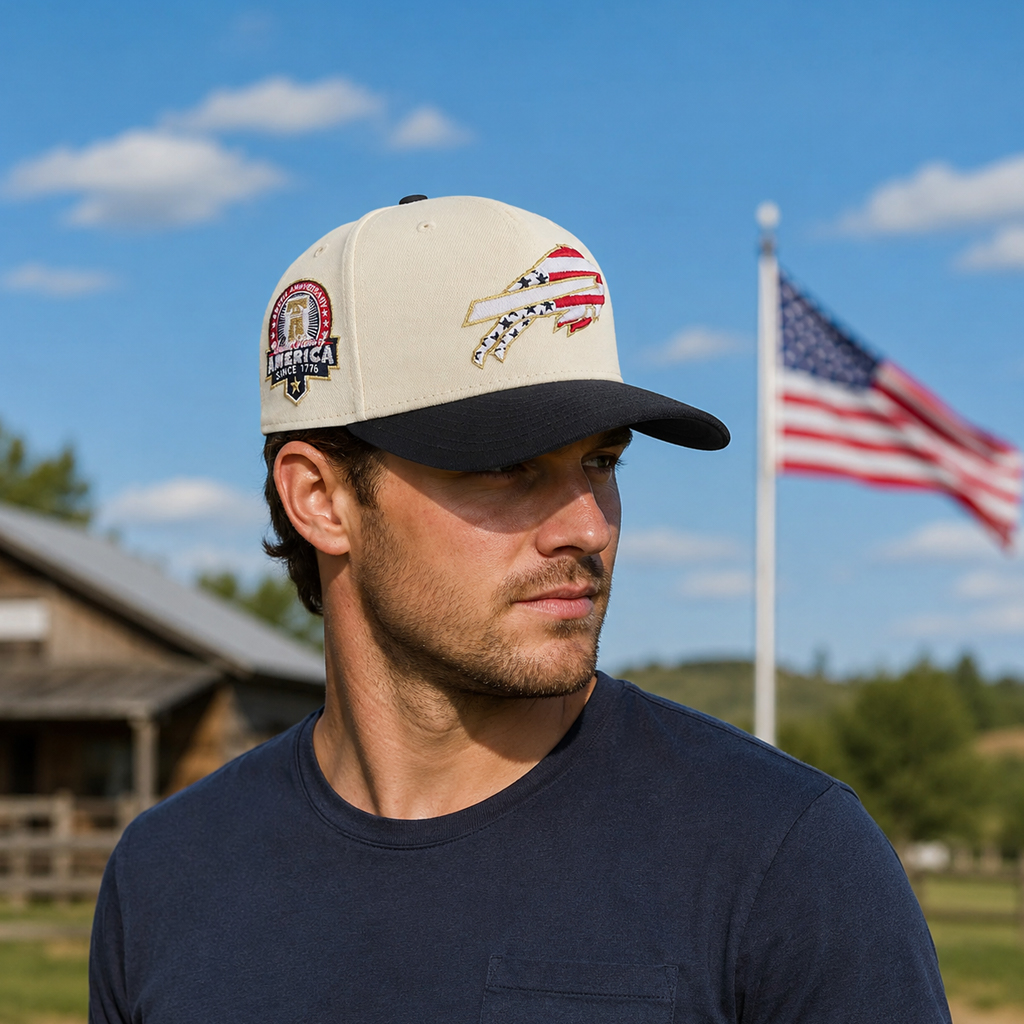 Unisex Buffalo Bills America 250th Anniversary Since 1776 Patriotic Graphic Hat for Football Fans 3 Unisex Buffalo Bills America 250th Anniversary Since 1776 Patriotic Graphic Hat for Baseball Fans
