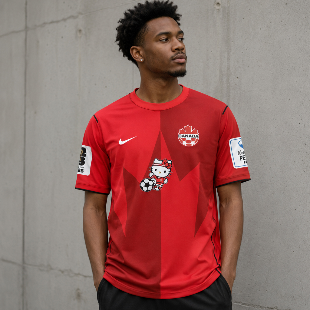 Unisex Canada Global Soccer Event 2026 Hello Kitty Day Football Match Graphic Shirt for Soccer and Hello Kitty Fans - Image 4