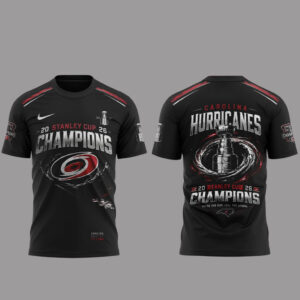 Unisex Carolina Hurricanes 2026 Stanley Cup Final Champions Graphic Shirt for Hockey Fans