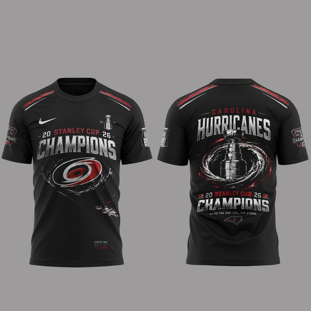 Unisex Carolina Hurricanes 2026 Stanley Cup Final Champions Graphic Shirt for Hockey Fans 1 Unisex Carolina Hurricanes 2026 Stanley Cup Final Champions Graphic Shirt for Hockey Fans