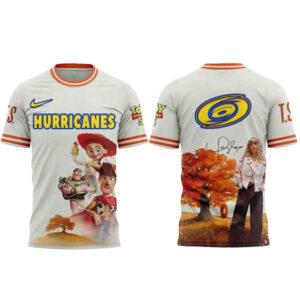 Unisex Carolina Hurricanes Taylor Swift x Toy Story 5 Graphic Shirt for Hockey and Movie Fans