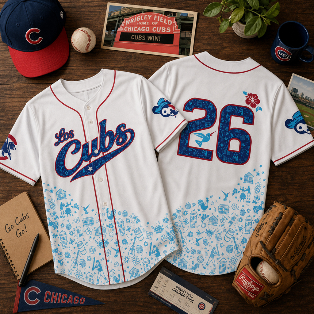 Unisex Chicago Cubs Hispanic Heritage Night 2026 Baseball Jersey for Baseball Fans 4 Unisex Chicago Cubs Hispanic Heritage Night 2026 Baseball Jersey for Baseball Fans
