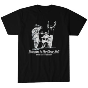 Unisex Chicago White Sox Braden Montgomery Welcome To The Show Kid Graphic Shirt for Baseball Fans