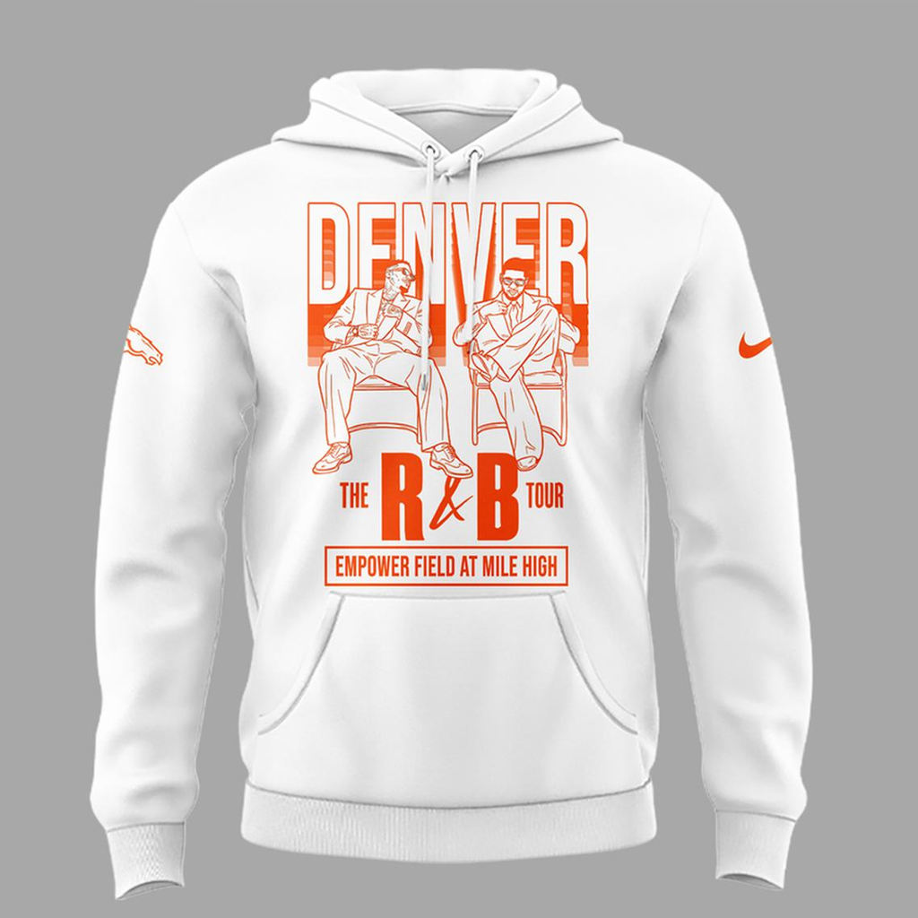 Unisex Denver Broncos x The R&B Tour 2026 Graphic Shirt for Football and Music Fans - Image 4