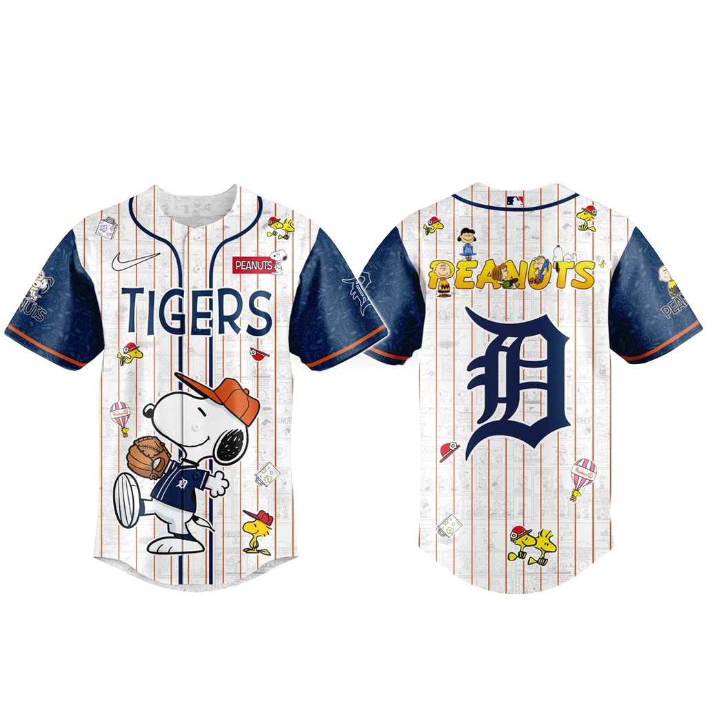 Unisex Detroit Tigers Peanuts Night 2026 New Jersey Graphic Baseball Jersey for Baseball Fans 1 Unisex Detroit Tigers Peanuts Night 2026 New Jersey Graphic Baseball Jersey for Baseball Fans
