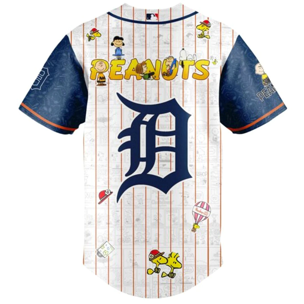 Unisex Detroit Tigers Peanuts Night 2026 New Jersey Graphic Baseball Jersey for Baseball Fans 3 Unisex Detroit Tigers Peanuts Night 2026 New Jersey Graphic Baseball Jersey for Baseball Fans