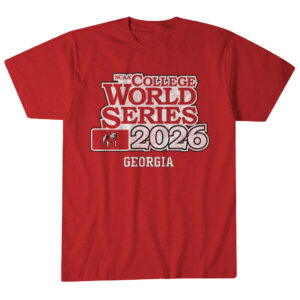 Unisex Georgia Baseball 2026 College World Series Graphic Shirt for College Sports Fans