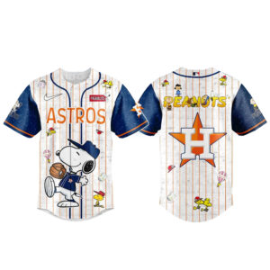 Unisex Houston Astros Peanuts Night 2026 Baseball Jersey for Baseball Fans