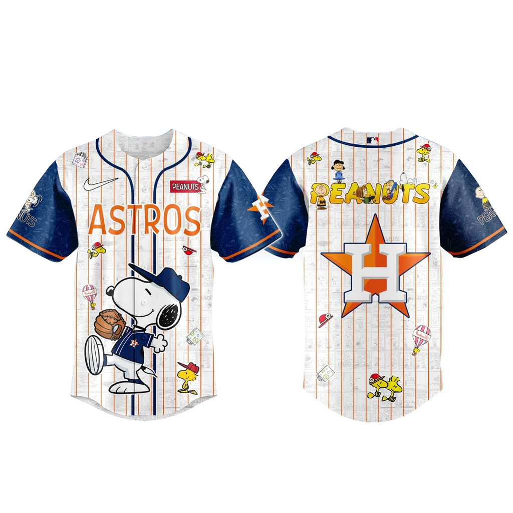 Unisex Houston Astros Peanuts Night 2026 Baseball Jersey for Baseball Fans 1 Unisex Houston Astros Peanuts Night 2026 Baseball Jersey for Baseball Fans