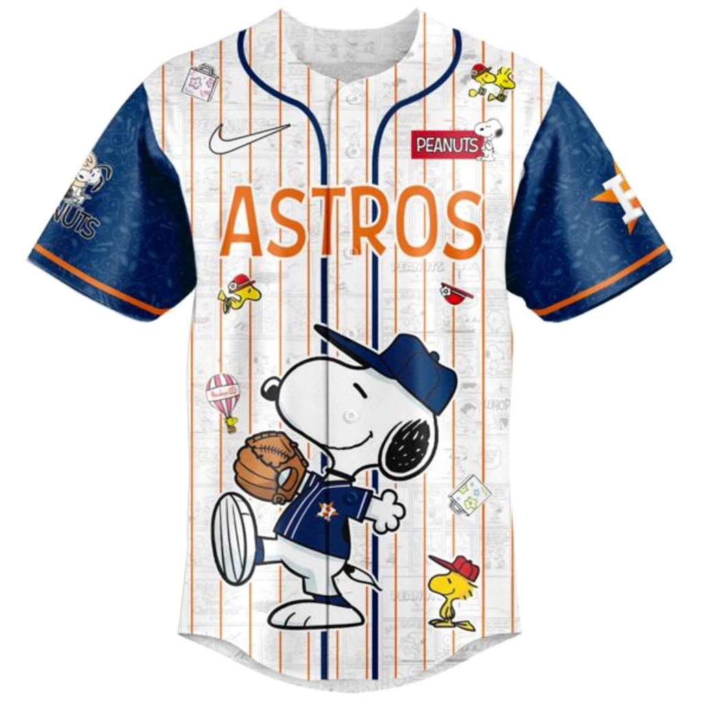 Unisex Houston Astros Peanuts Night 2026 Baseball Jersey for Baseball Fans 2 Unisex Houston Astros Peanuts Night 2026 Baseball Jersey for Baseball Fans