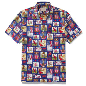 Unisex Independence Day Patriotic Hawaiian Shirt for American Pride Fans