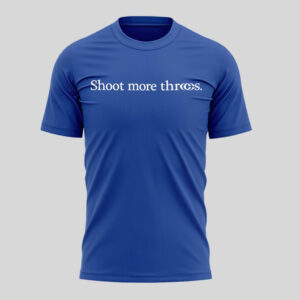 Unisex Indiana Fever x Caitlin Clark Shoot More Threes New Logo 2026 Graphic Shirt for Basketball Fans