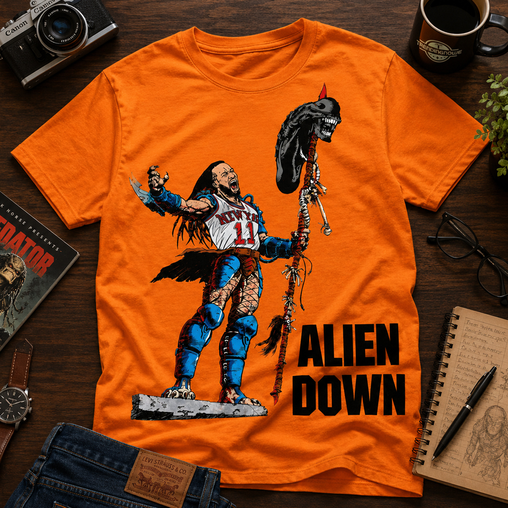 Unisex Jalen Brunson Spurs Wemby Alien Down Graphic Shirt for Basketball Fans 3 Unisex Jalen Brunson Spurs Wemby Alien Down Graphic Shirt for Basketball Fans