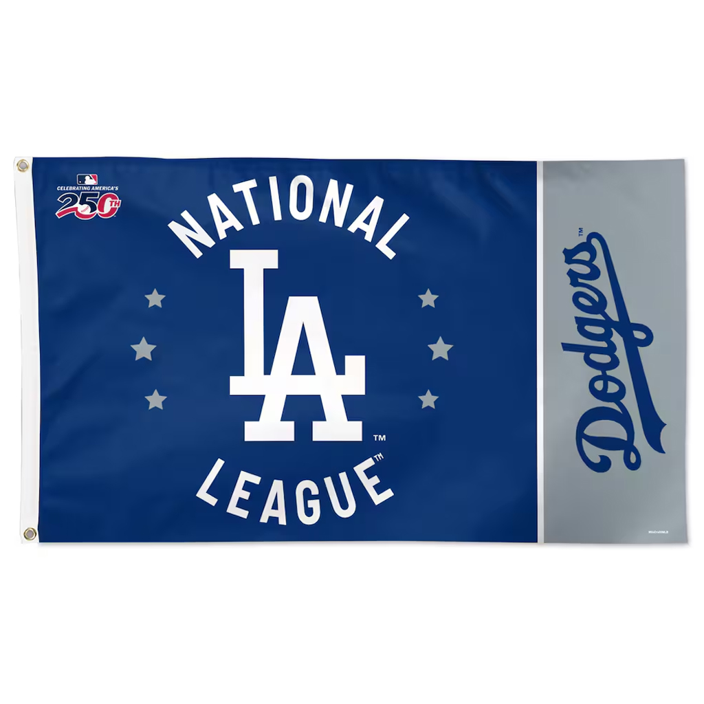 Unisex Los Angeles Dodgers x America 250th Anniversary Graphic Flag for Baseball and Patriotic Fans 1 Unisex Los Angeles Dodgers x America 250th Anniversary Graphic Flag for Baseball and Patriotic Fans
