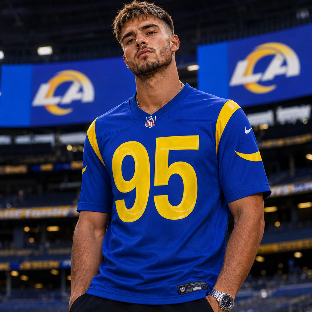 Unisex Los Angeles Rams Myles Garrett Signature 2026 Football Jersey for Football Fans 4 Unisex Los Angeles Rams Myles Garrett Signature 2026 Football Jersey for Football Fans