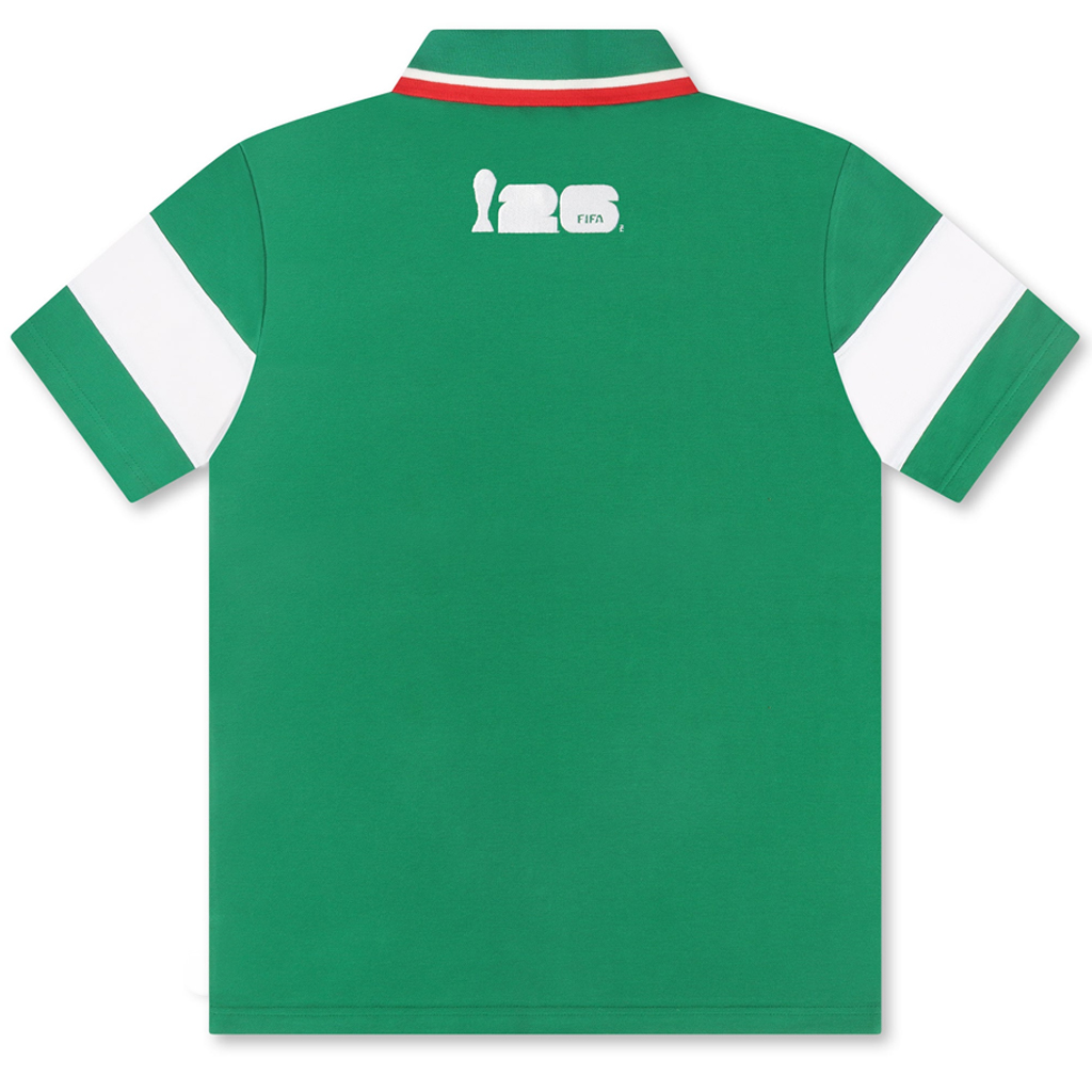 Unisex Mexico Global Soccer Event 2026 Green Graphic Polo Shirt for Soccer Fans 2 Unisex Mexico Global Soccer Event 2026 Green Graphic Polo Shirt for Soccer Fans