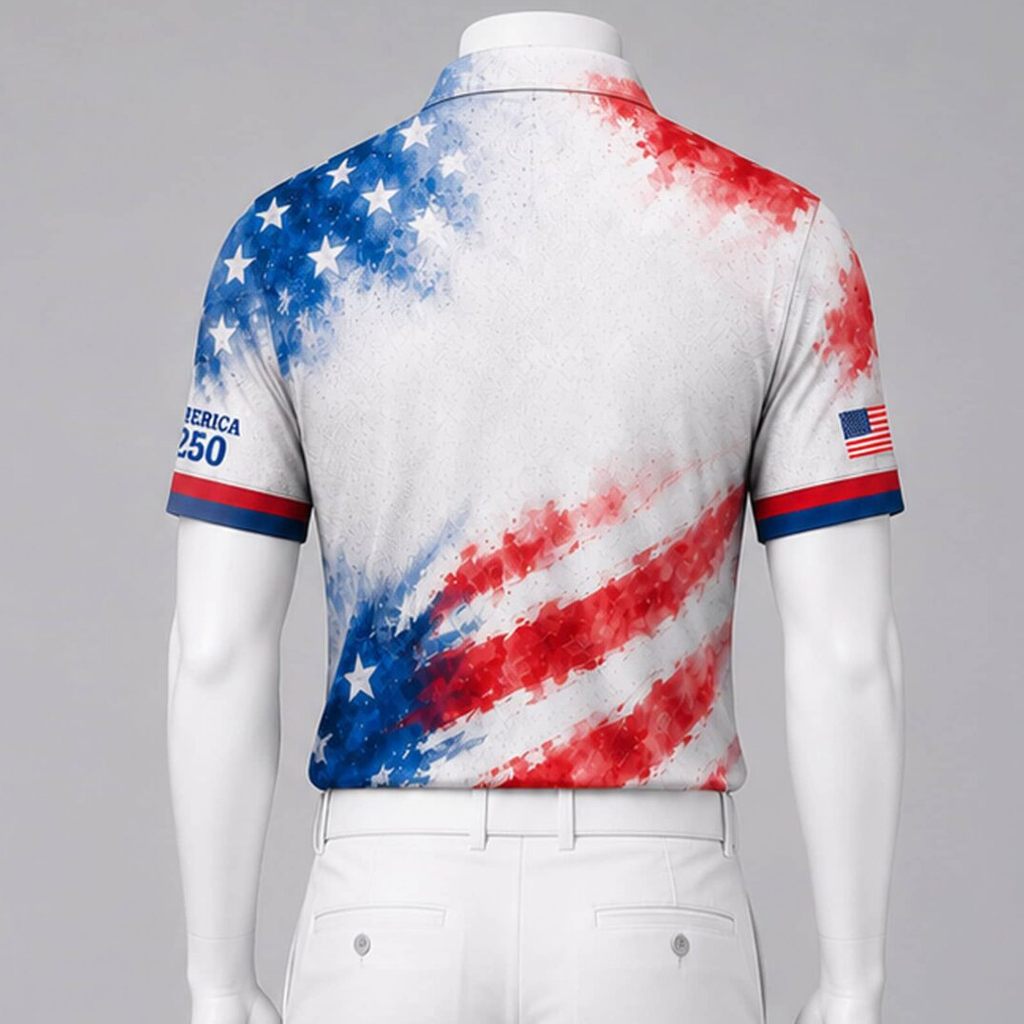 Unisex Miami Dolphins America 250 Years Of Freedom Graphic Polo Shirt for Football Fans - Image 3