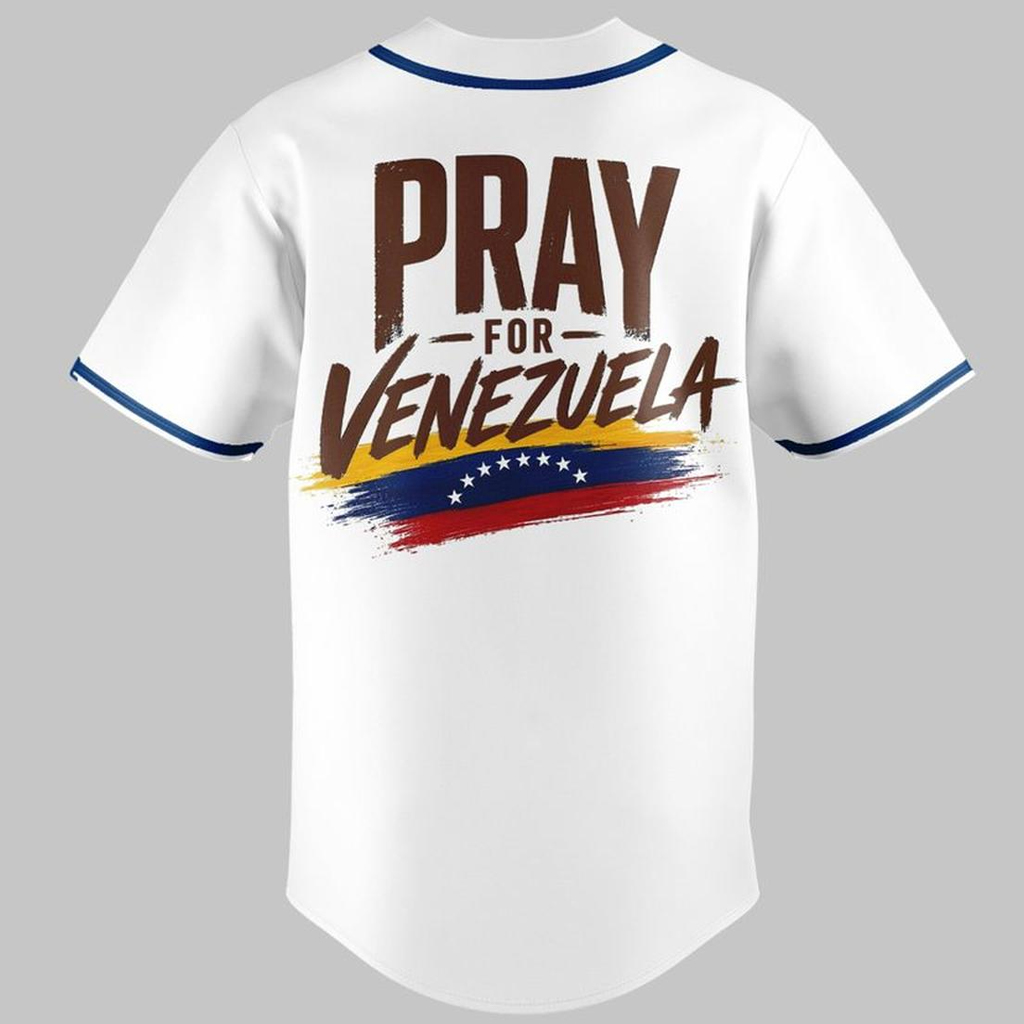 Unisex Milwaukee Brewers Pray For Venezuela 2026 Baseball Jersey for Baseball Fans - Image 3