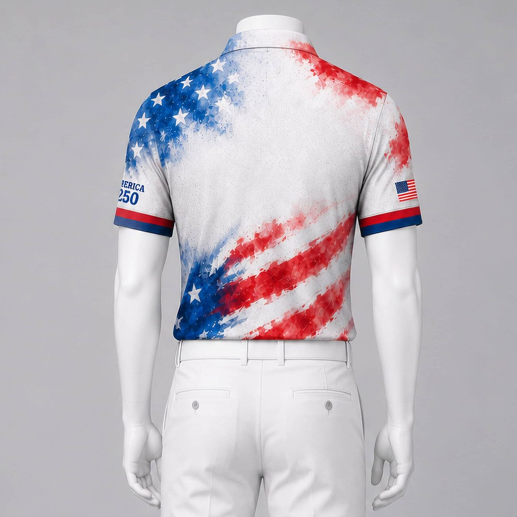 Unisex Minnesota Vikings America 250 Years Of Freedom Graphic Polo Shirt for Football Fans - Image 3