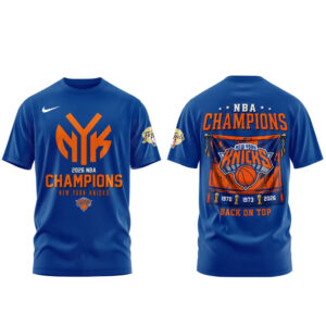 Unisex New York Knicks Back On Top 2026 Finals Graphic Shirt for Basketball Fans