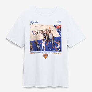 Unisex New York Knicks Biggest Comeback 2026 Finals Graphic Shirt for Basketball Fans