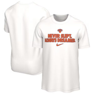 Unisex New York Knicks Never Slept Always Dreamed Graphic Shirt for Basketball Fans