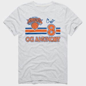 Unisex New York Knicks OG Anunoby Signature Graphic Shirt for Basketball Fans