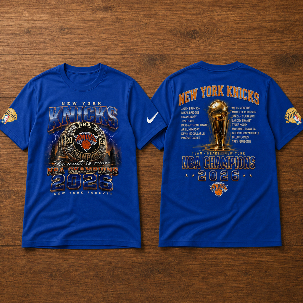 Unisex New York Knicks Rings Champions 2026 The Wait Is Over Graphic Shirt for Basketball Fans 3 Unisex New York Knicks Rings Champions 2026 The Wait Is Over Graphic Shirt for Basketball Fans