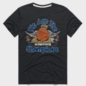 Unisex New York Knicks We Are The Champions 2026 Graphic Shirt for Basketball Fans