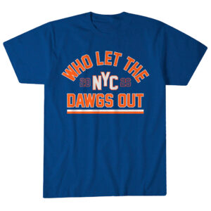 Unisex New York Knicks Who Let The Dawgs Out Graphic Shirt for Basketball Fans