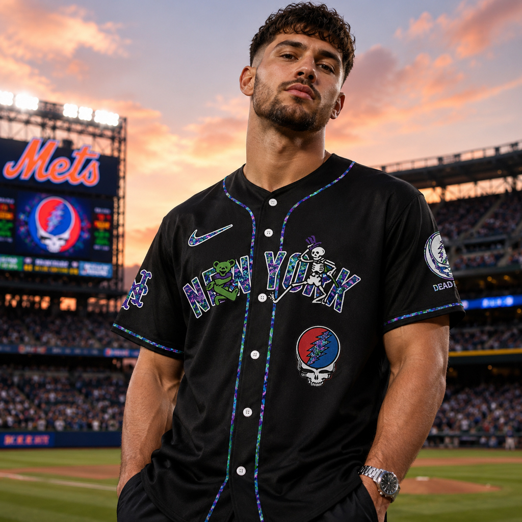 Unisex New York Mets Grateful Dead Night 2026 Black Baseball Jersey for Baseball Fans 3 Unisex New York Mets Grateful Dead Night 2026 Black Baseball Jersey for Baseball Fans
