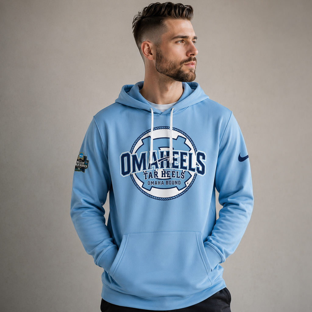Unisex North Carolina Tar Heels 2026 Cardiac Carolina Welcome To Omaha Graphic Shirt for College Sports Fans - Image 5