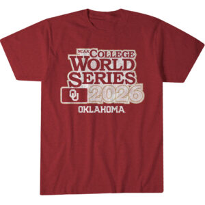 Unisex Oklahoma Baseball 2026 College World Series Graphic Shirt for College Sports Fans