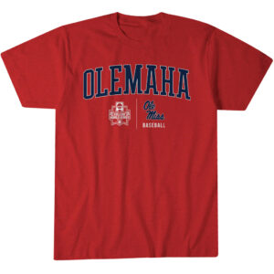 Unisex Ole Miss Baseball OleMaha Graphic Shirt for College Sports Fans