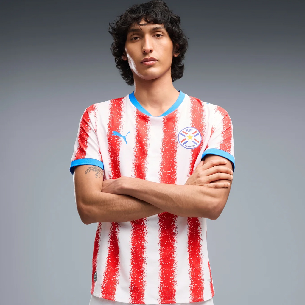 Unisex Paraguay Global Soccer Event 2026 Home Soccer Jersey for Soccer Fans 3 Unisex Paraguay Global Soccer Event 2026 Home Soccer Jersey for Soccer Fans