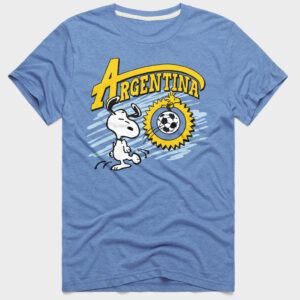 Unisex Peanuts Snoopy x Argentina Soccer Graphic Shirt for Soccer Fans
