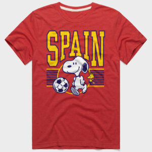 Unisex Peanuts Snoopy x Spain Soccer Graphic Shirt for Soccer Fans