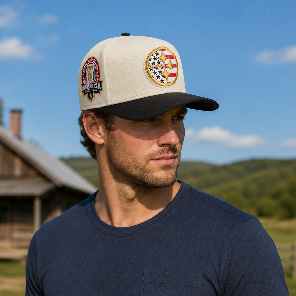 Unisex Pittsburgh Steelers America 250th Anniversary Since 1776 Patriotic Graphic Hat for Football Fans 3 Unisex Pittsburgh Steelers America 250th Anniversary Since 1776 Patriotic Graphic Hat for Baseball Fans