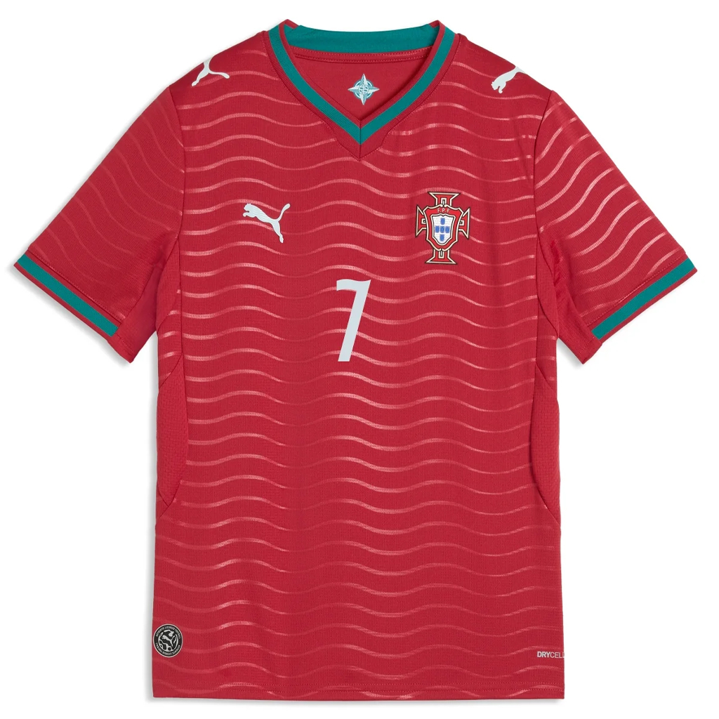 Unisex Portugal Global Soccer Event 2026 Home Ronaldo Number 7 Soccer Jersey for Soccer Fans