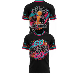 Unisex San Antonio Spurs 2026 National Basketball Association Finals Go Spurs Go Graphic Shirt for Basketball Fans
