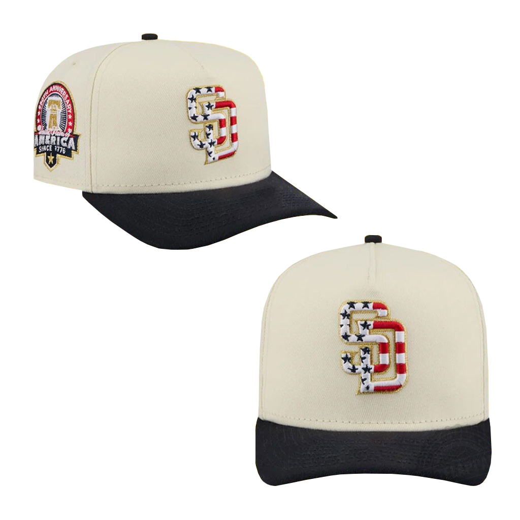 Unisex San Diego Padres America 250th Anniversary Since 1776 Patriotic Graphic Hat for Baseball Fans 2 Unisex San Diego Padres America 250th Anniversary Since 1776 Patriotic Graphic Hat for Baseball Fans